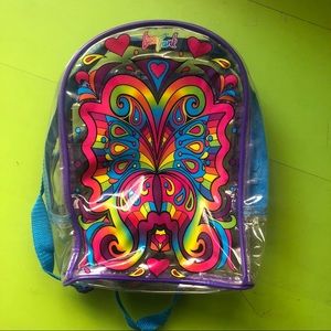 RARE butterfly lisa frank mini backpack!